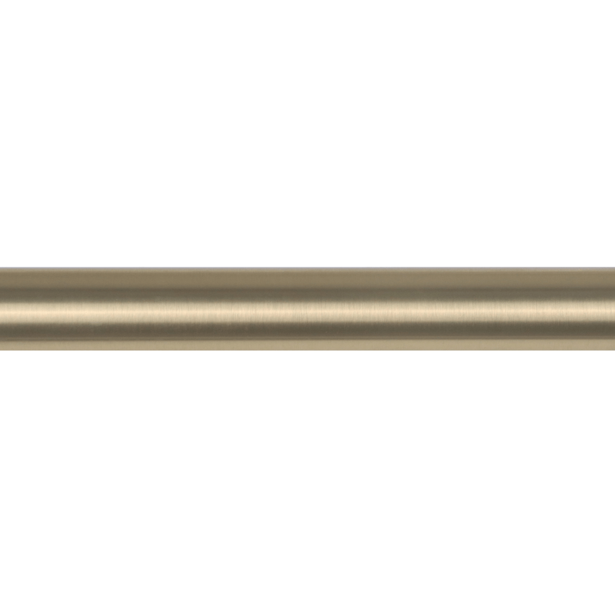 Kirsch Designer Metal Drapery Rod Pole - Brushed Brass