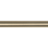 Kirsch Designer Metal Drapery Rod Pole - Brushed Brass