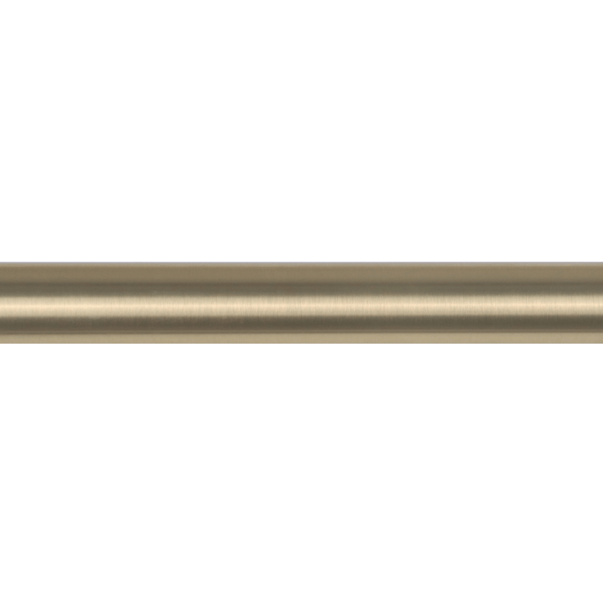 Kirsch Designer Metal Drapery Rod Pole - Brushed Brass