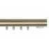 Kirsch Drapery Hardware Designer Metals 1-3/8" Estate Traverse Rod Brushed Bronze