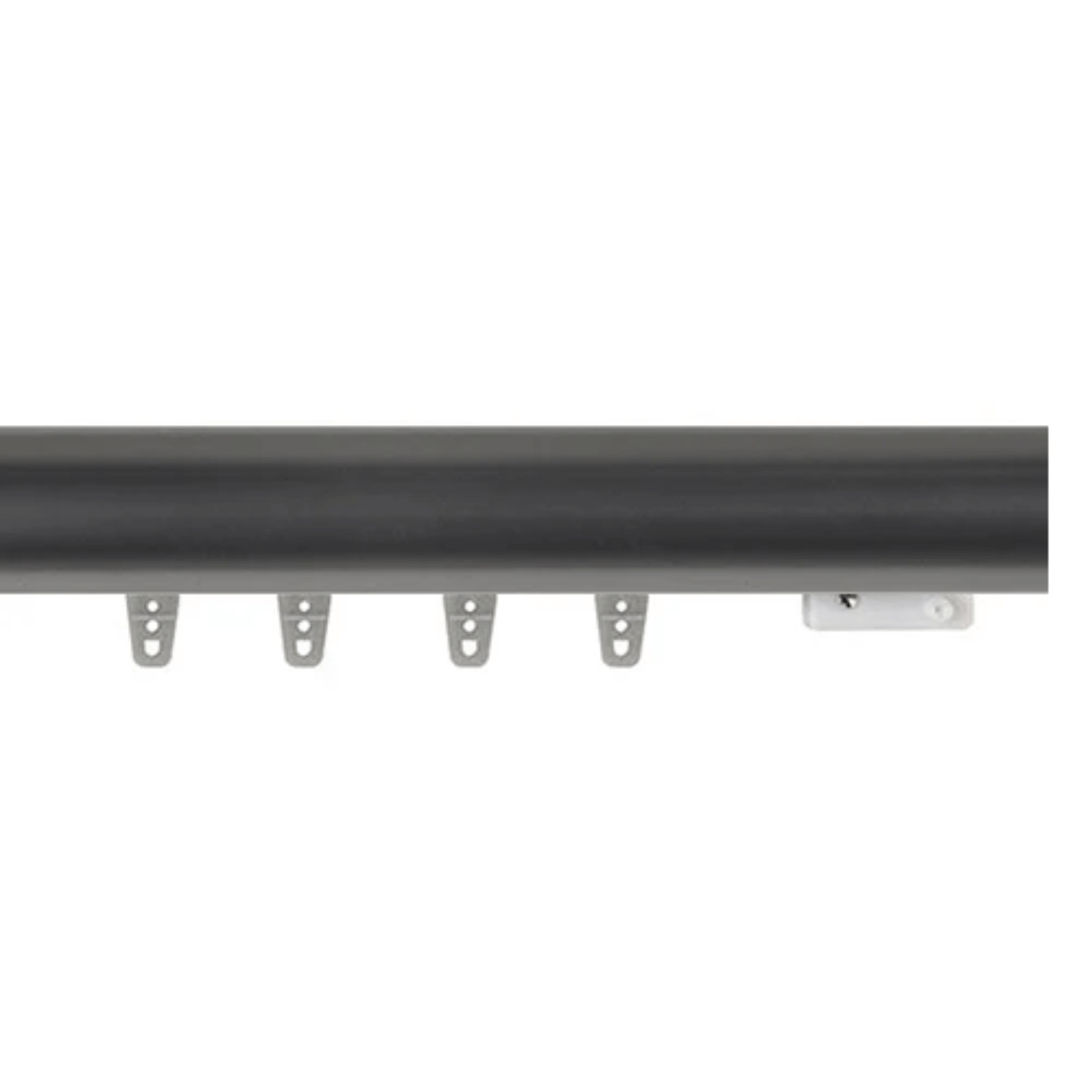 Kirsch Drapery Hardware Designer Metals 1-3/8" Estate Traverse Rod Gunmetal