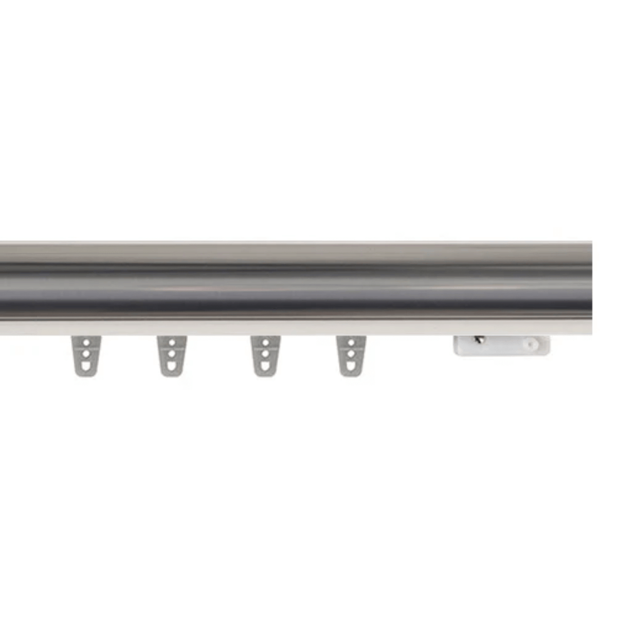 Kirsch Drapery Hardware Designer Metals 1-3/8" Estate Traverse Rod Polished Nickel