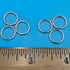 Nickel 3/8" Inside Diameter Roman Shade Rings