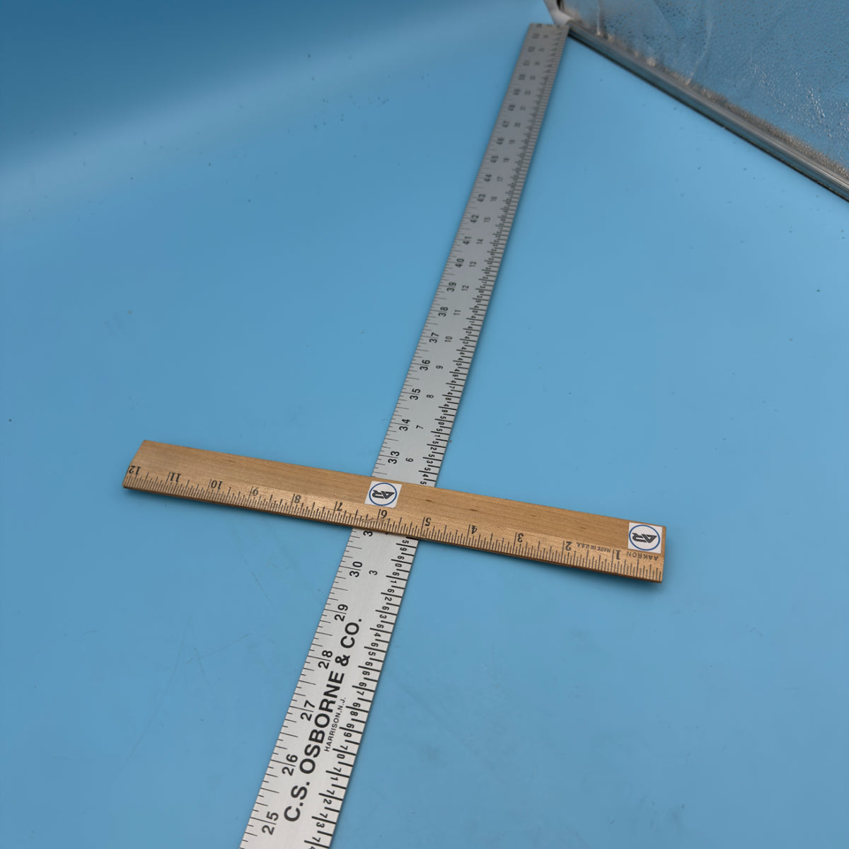 Osborne Aluminum Straight Edge Ruler #802 54"
