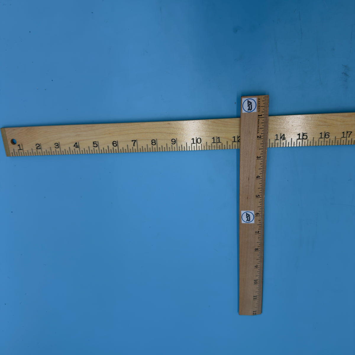 Osborne Hard Maple Wooden Ruler with Brass Ends - #160