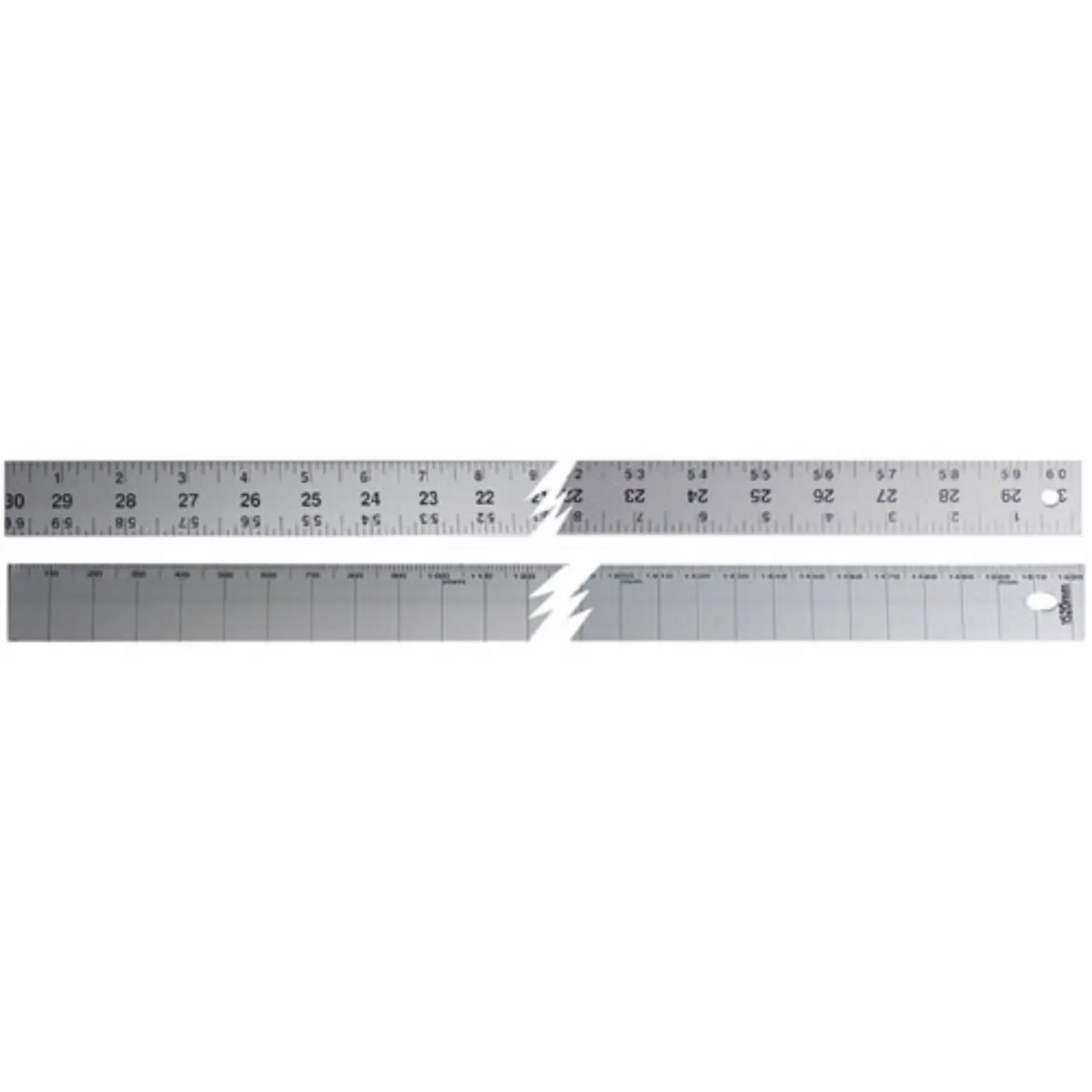 C.S. Osborne Aluminum Ruler No. 161 – (inches & metric)