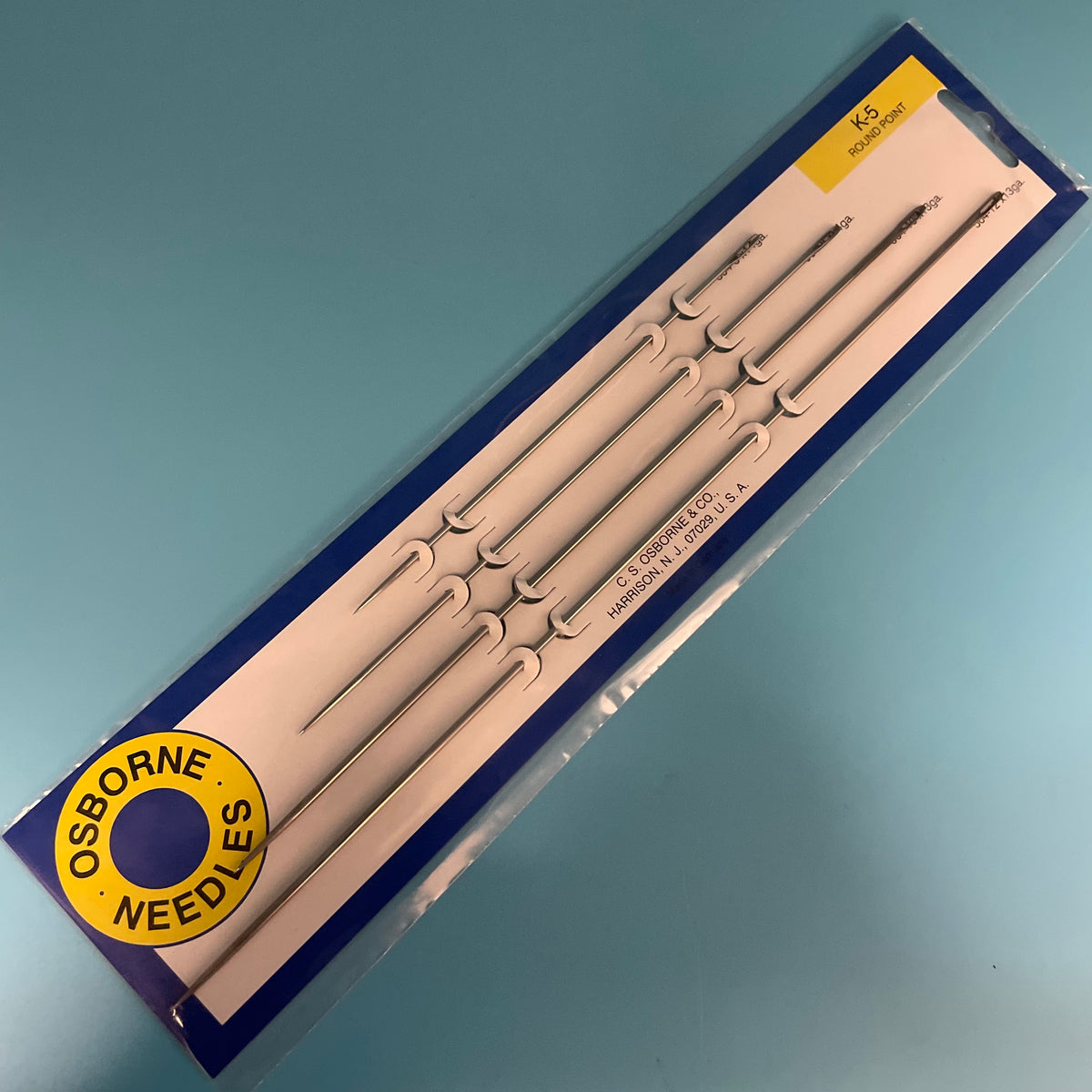 C.S. Osborne K-5 Straight Round Point Needles