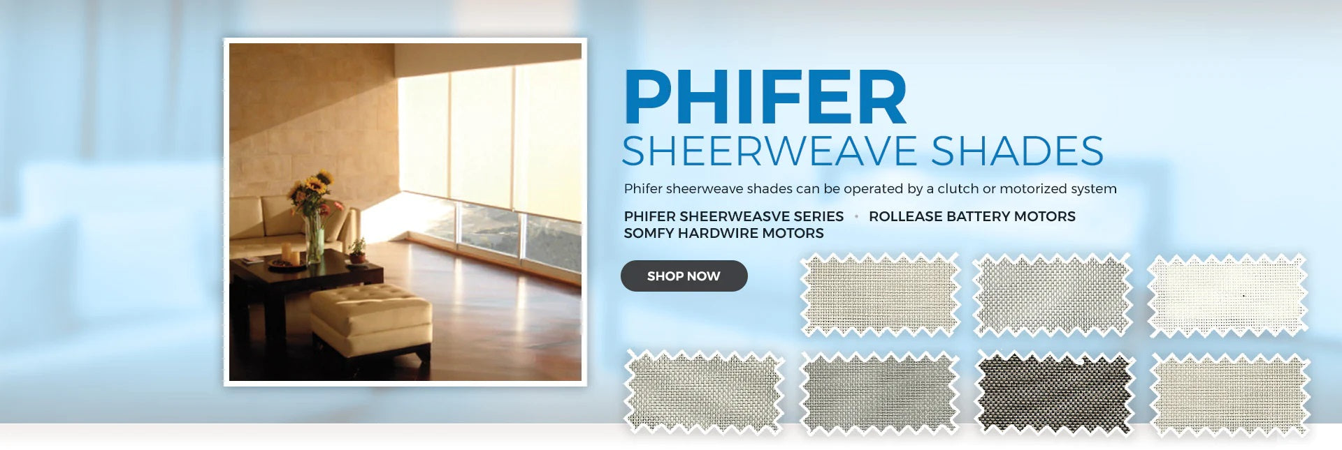 Phifer Sheerweave Custom Solar Roller Shades