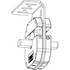 Forest drapery hardware Rb atlantis adj. cass. md bracket