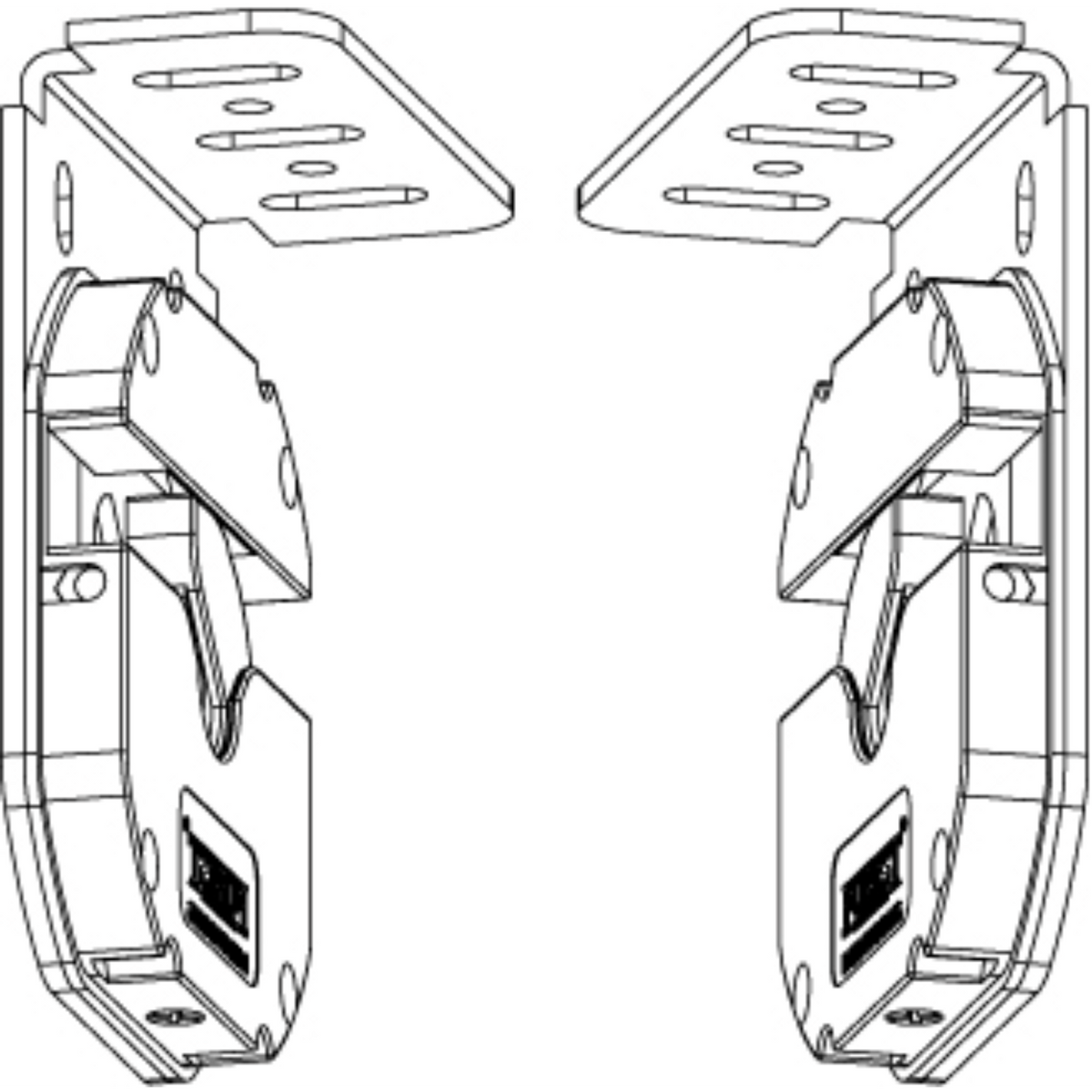 Forest drapery hardware Rb atlantis adj. motor bracket cr
