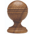 Forest drapery hardware Ringed ball 3.169finial 45mm tiger oak