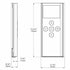 Rollease Automate Push15 15 Channel ARC Remote Control Dimensions