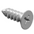 Forest drapery hardware Screw for insert bracket, wh