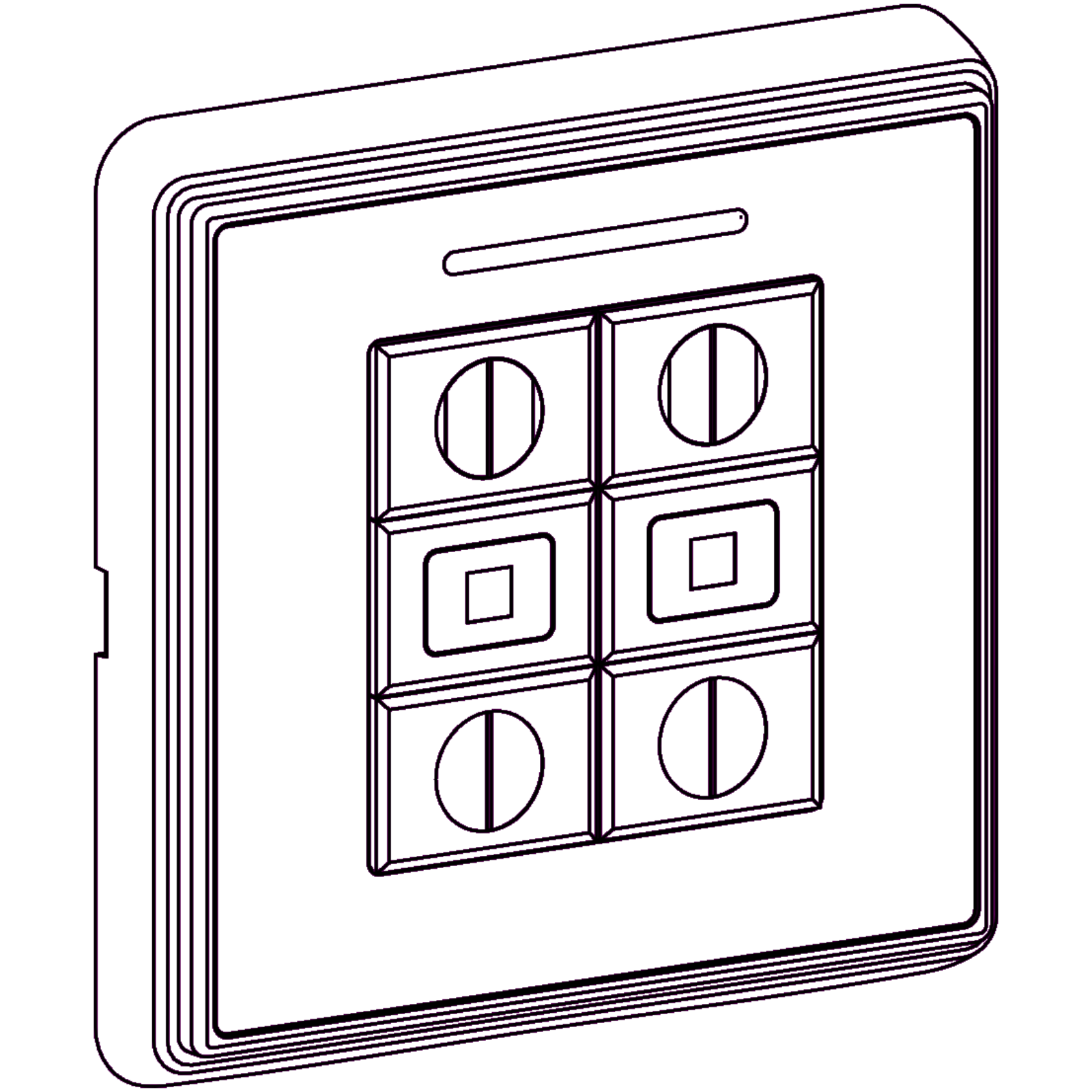 Forest drapery hardware Shtle diam wireless wall switch