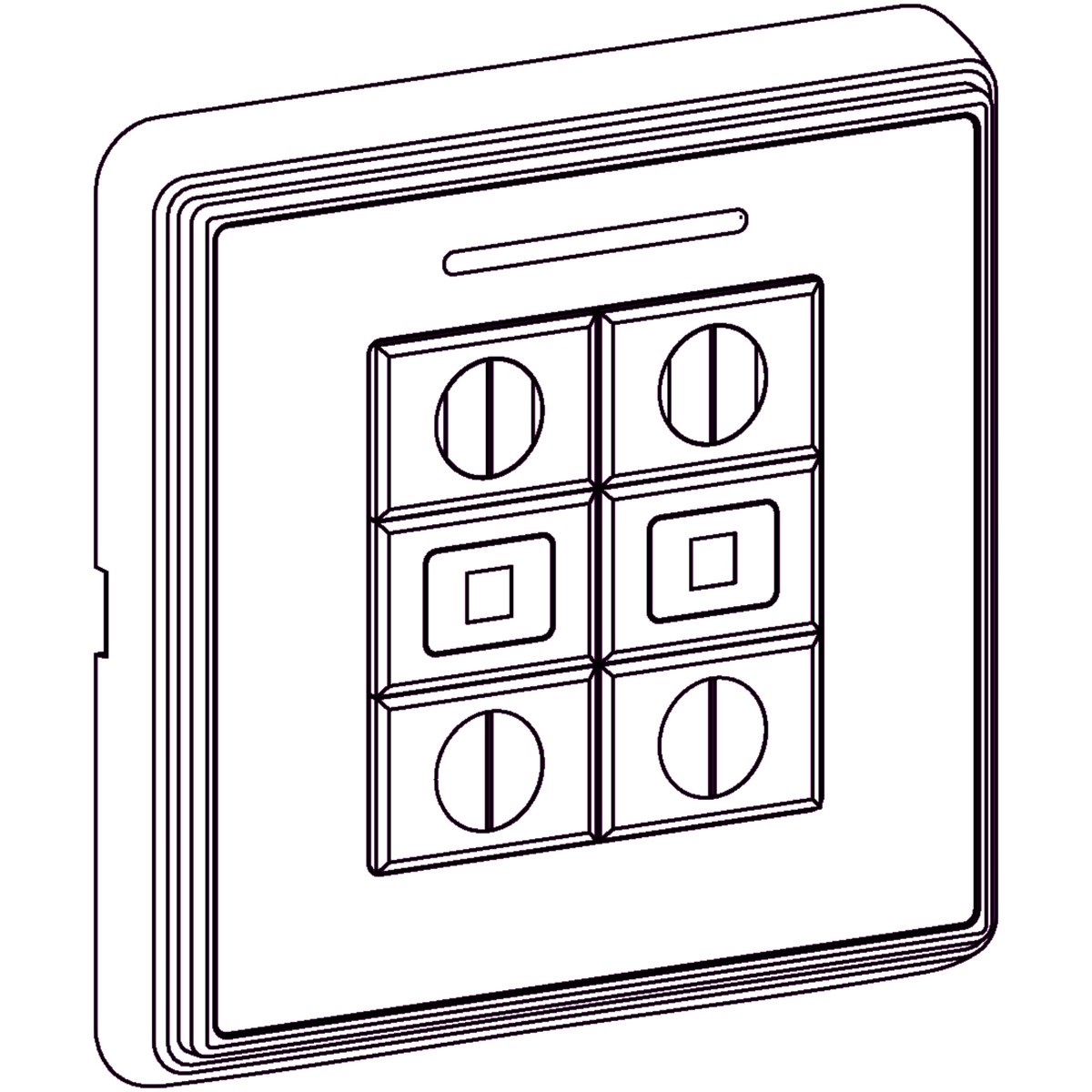 Forest drapery hardware Shtle diam wireless wall switch