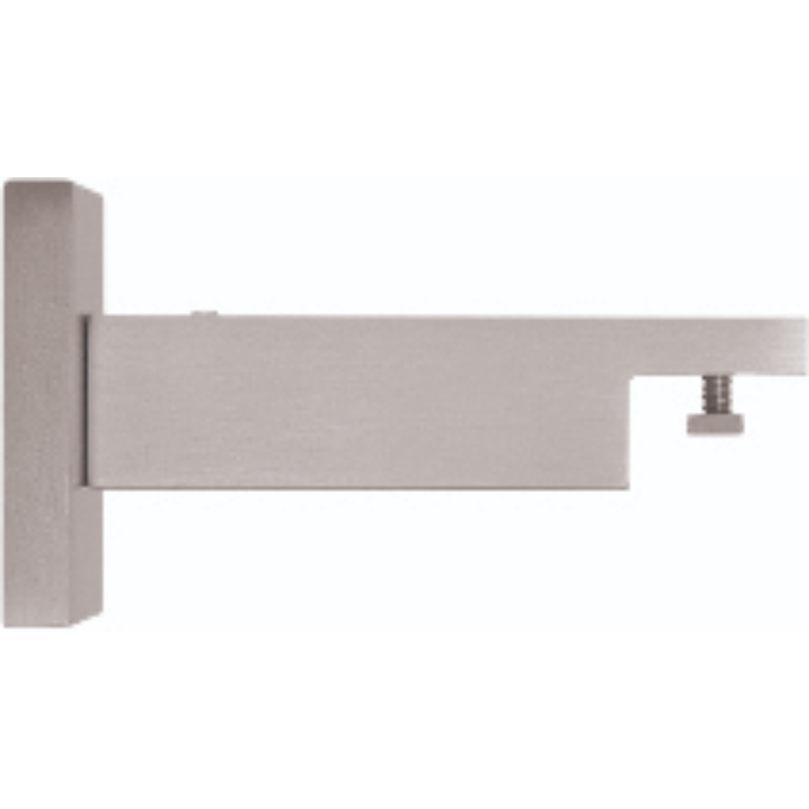 Forest drapery hardware Single wall bracket, 90 mm/3.5" extension satin nickel