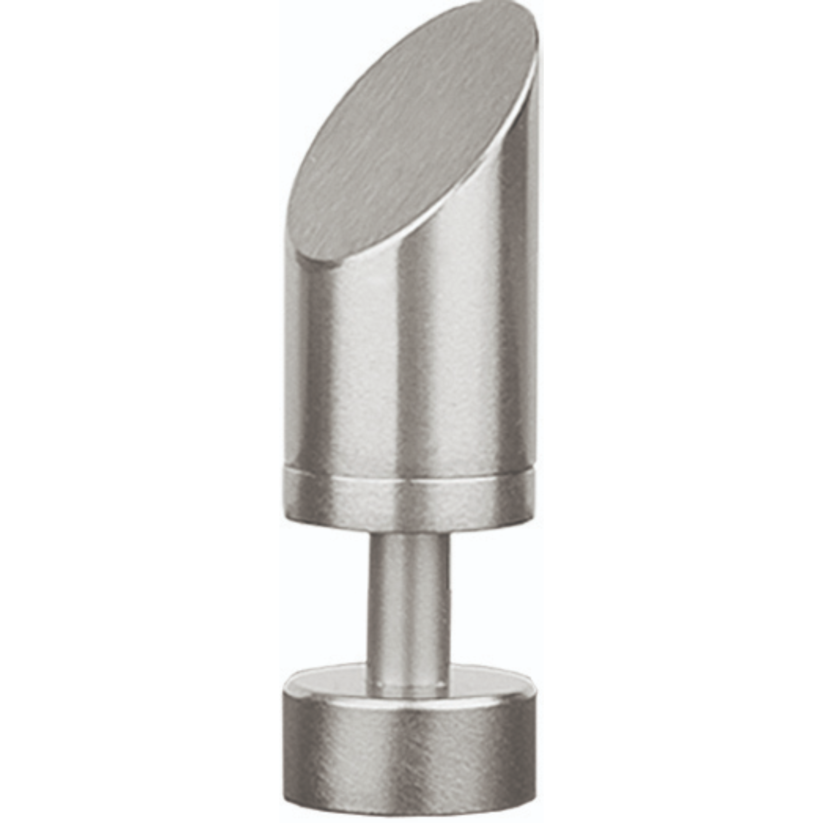 Forest drapery hardware Slant finial-satin nickel