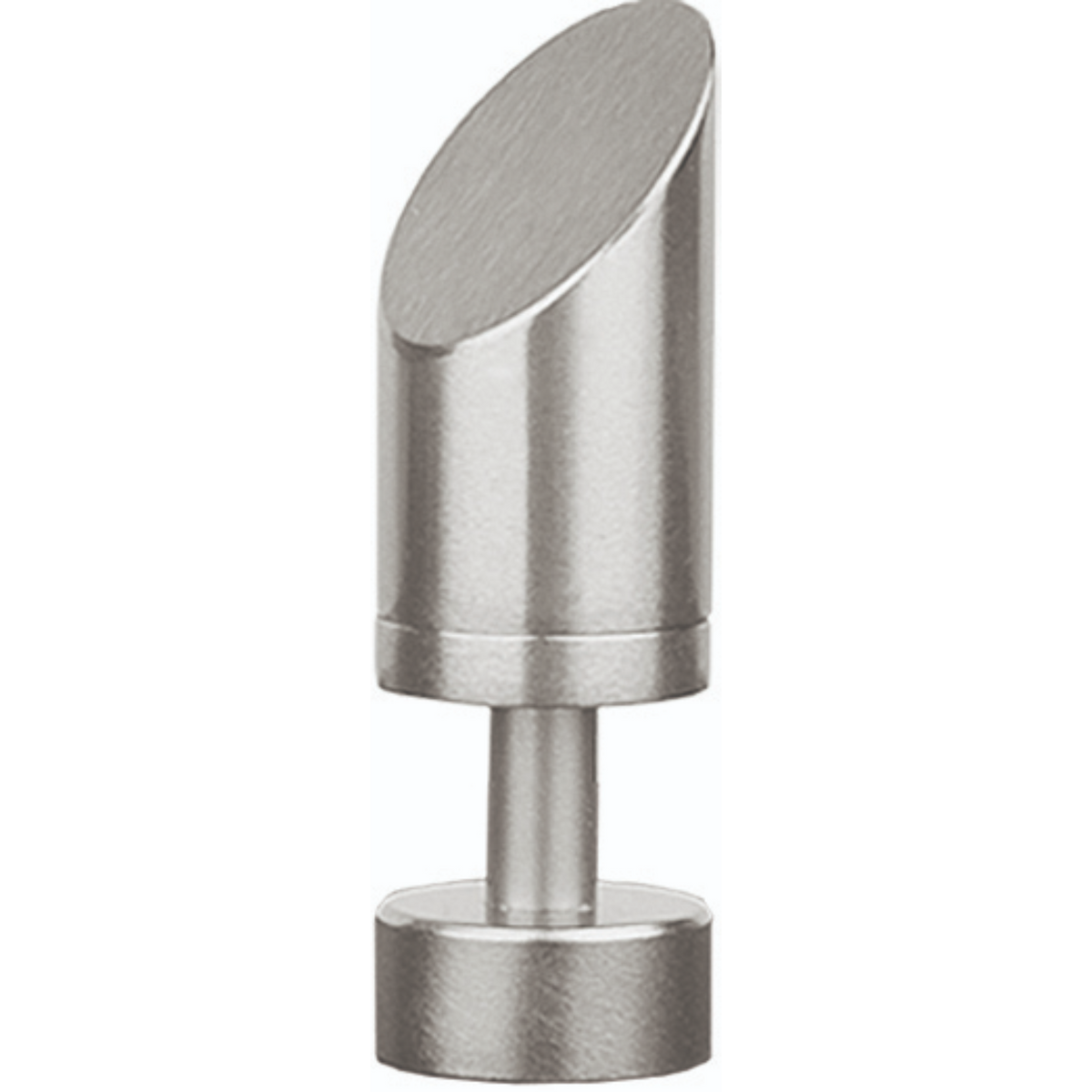 Forest drapery hardware Slant finial-satin nickel