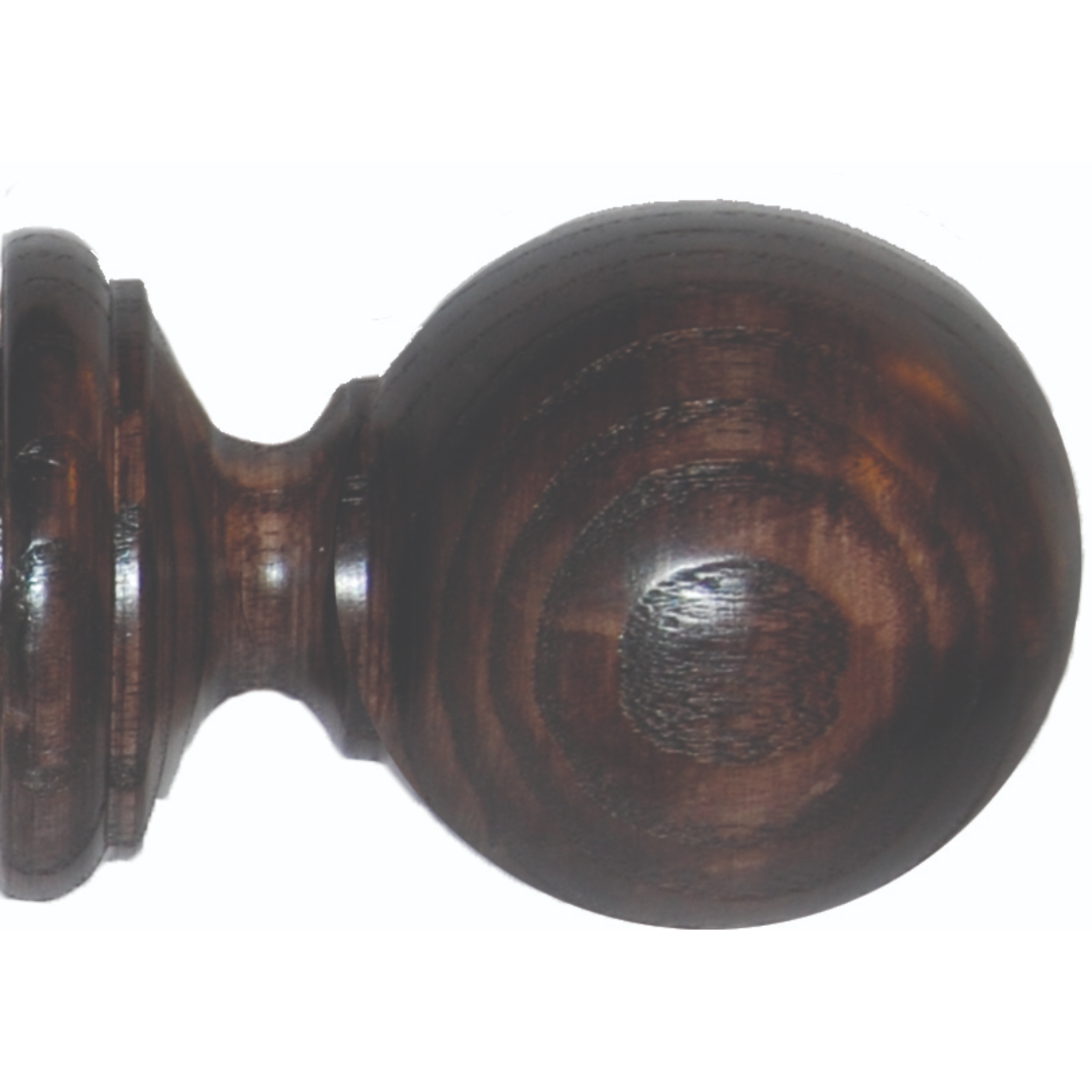 Forest drapery hardware Smooth ball finial 45mm espresso