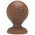 Forest drapery hardware Smooth ball finial 45mm tiger oak