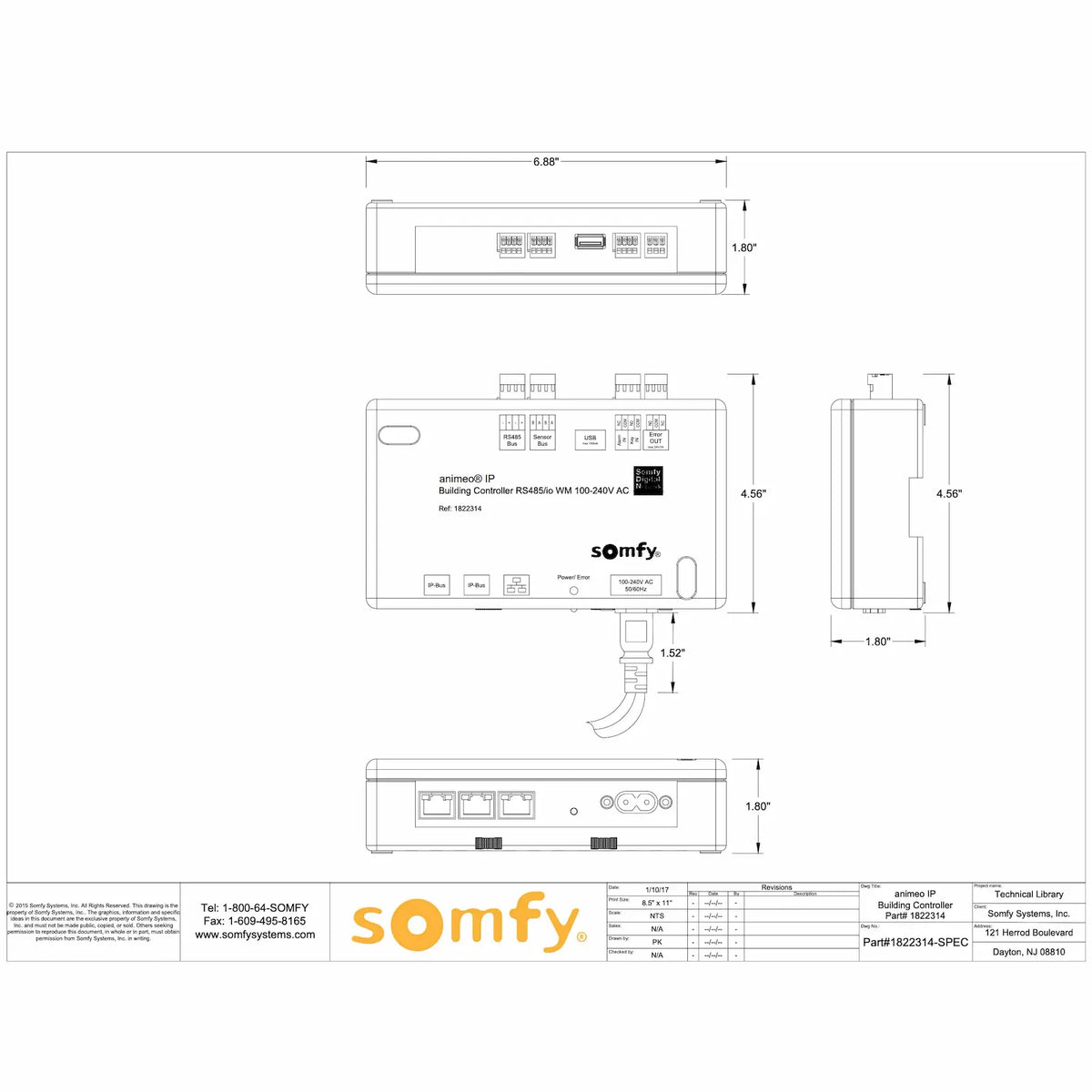 Somfy Animeo® IP Building Controller 1822314
