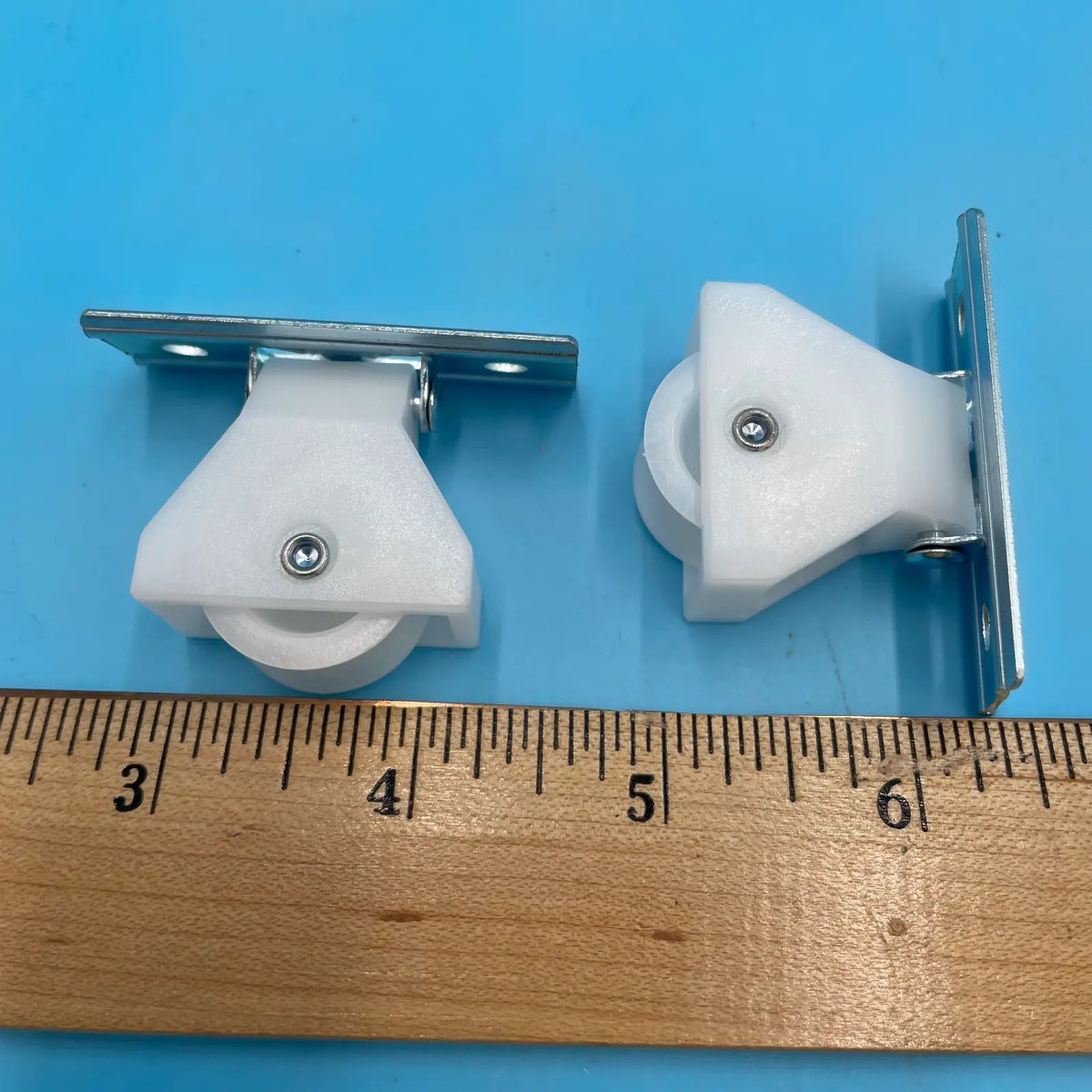 Swivel Cord Guides Pulley Runners for Roman Shades - 1/2" Wheel
