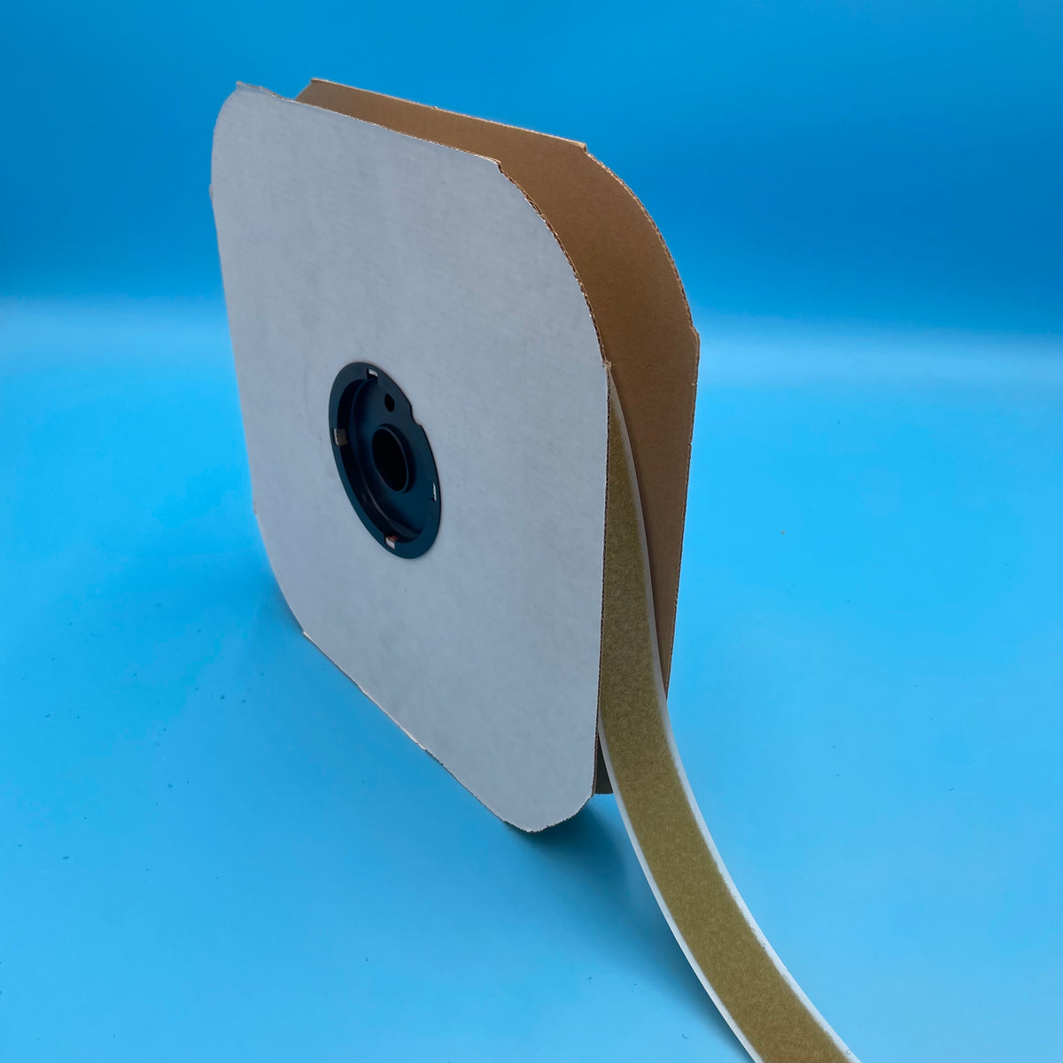 VELCRO® Brand PSA 1" Loop Tape Strips Beige Roll