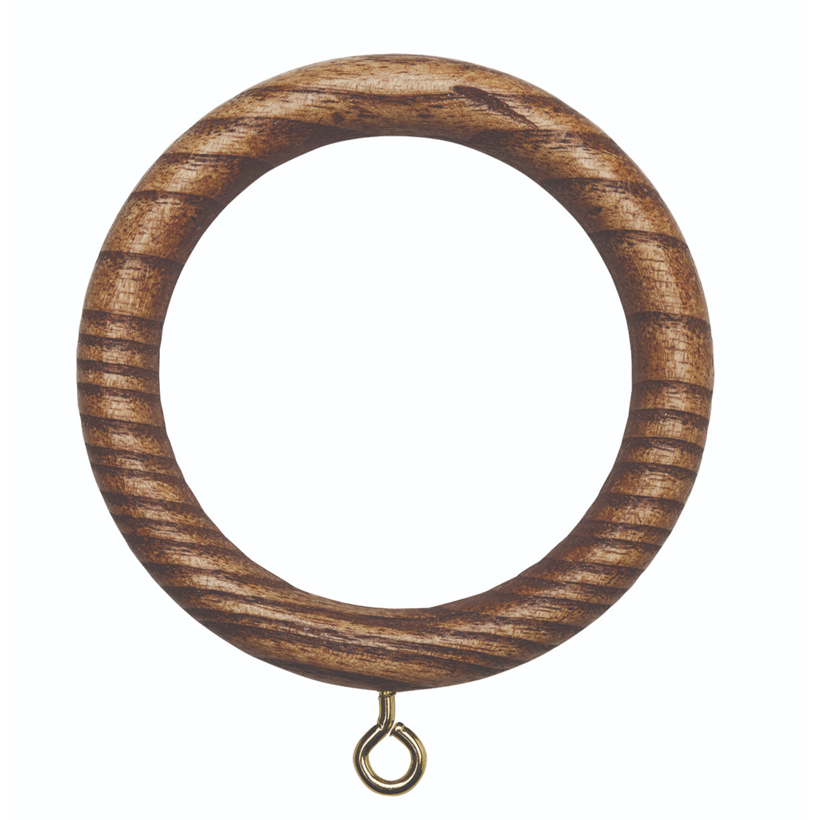 Forest drapery hardware Wood ring 45mm tiger oak