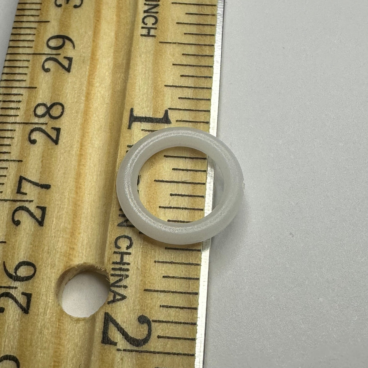 3/8" Roman Shade Rings - White