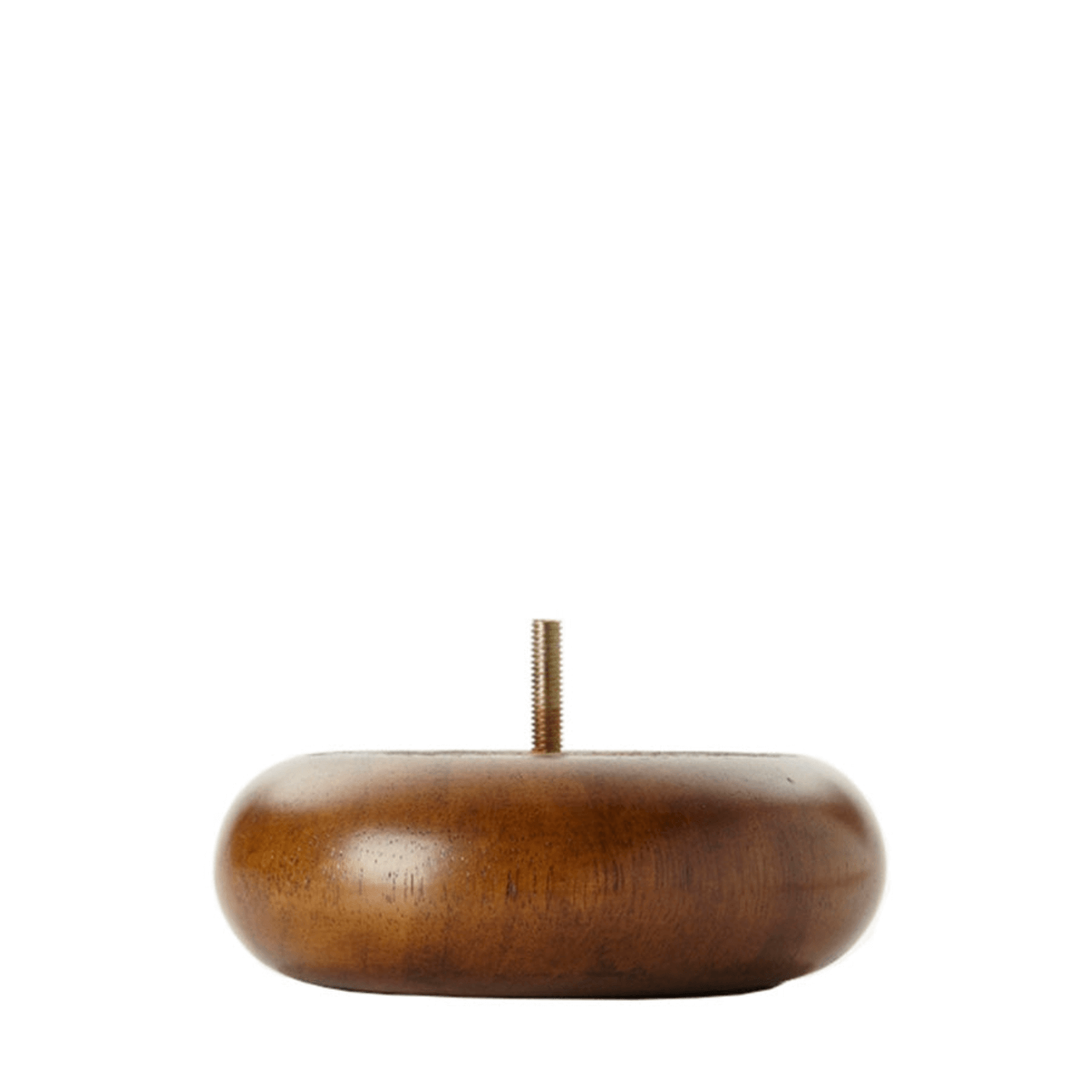 Bun Walnut Wood Furniture Leg 2" x 6"-4.25"