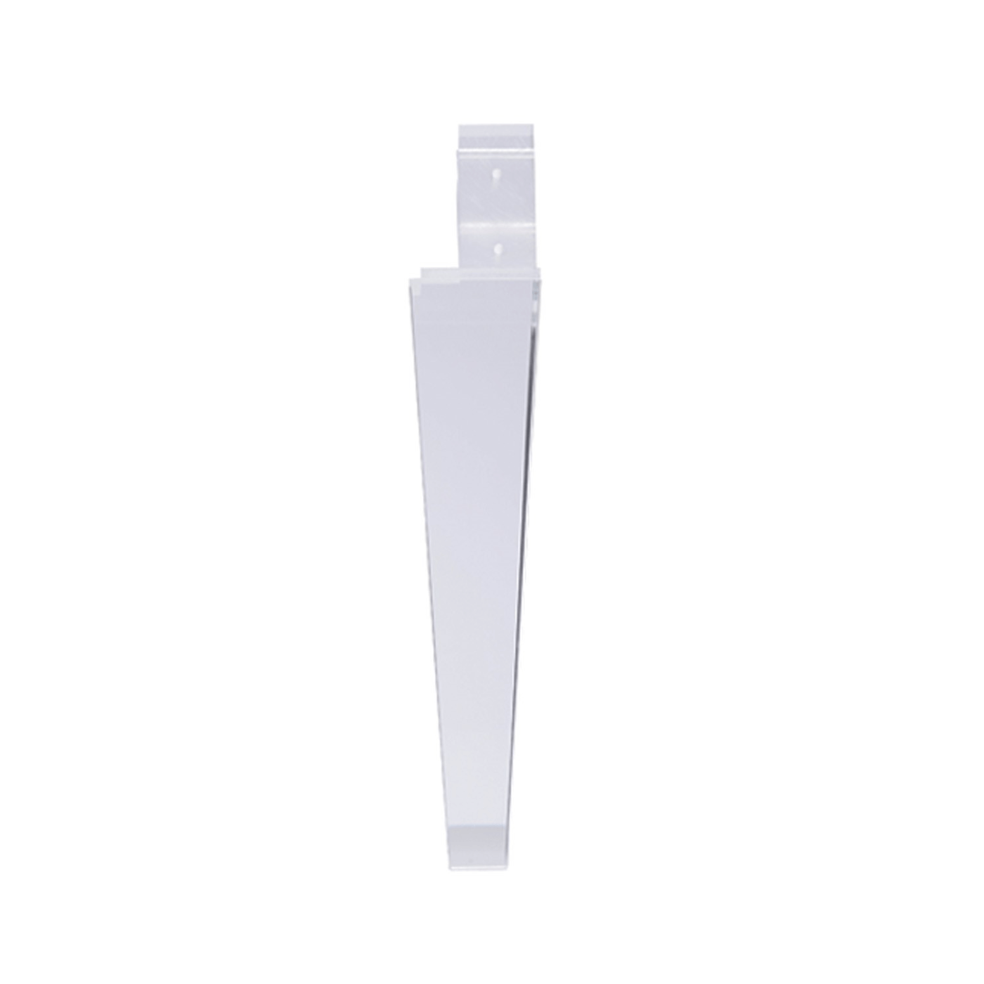 Acrylic Furniture Leg 11.3" 2.4"-1.2" Overall Height 14.5"