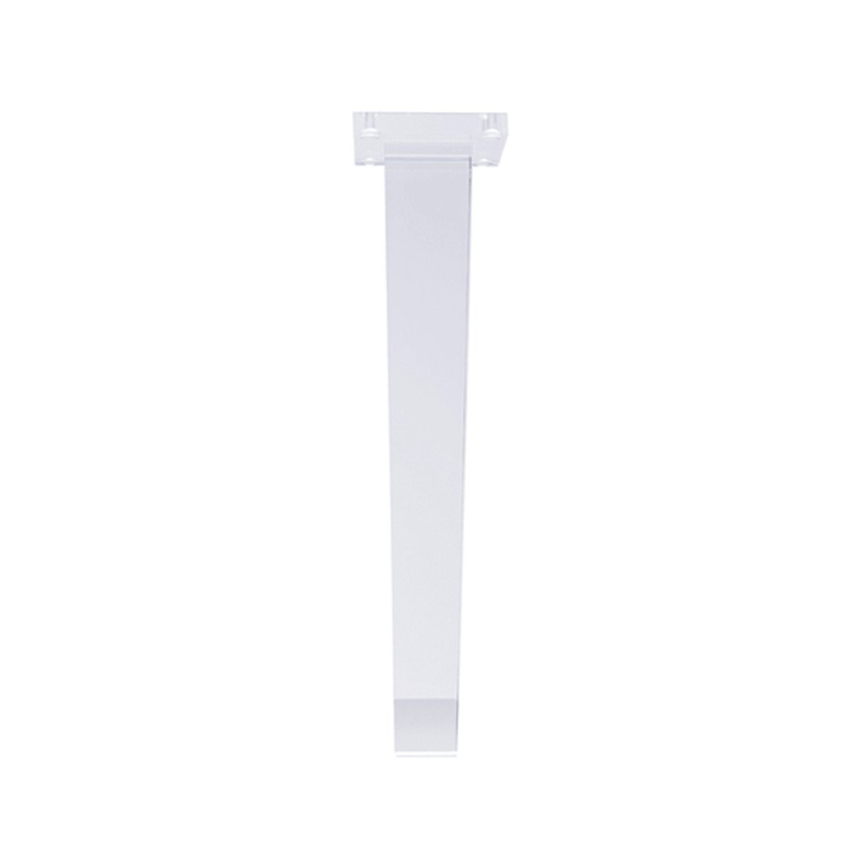 Square Acrylic Furniture Leg 15.75" x 2.31"-1.56"