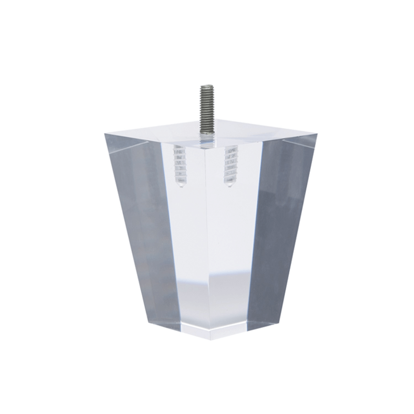 Square Acrylic Furniture Leg 4" x 3.125"-1.75"