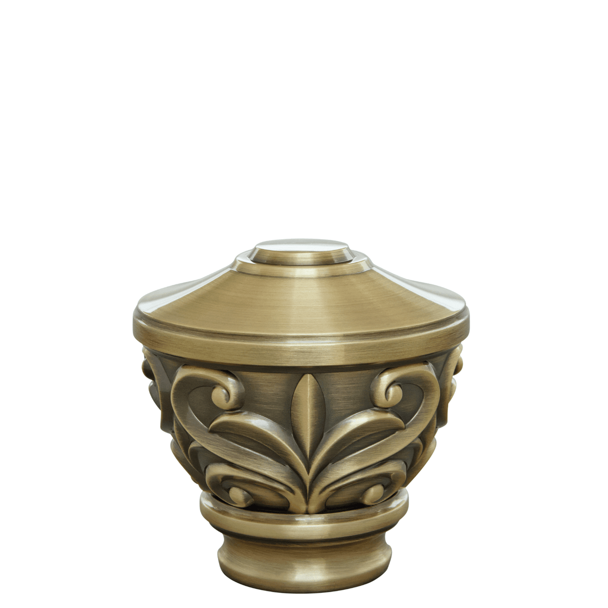 AriA Blakely Urn Antique Finial 1-3/8" Antique Brass