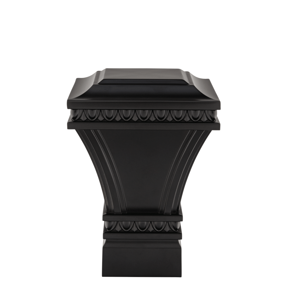 AriA Versailles Square Antique Finial 1-3/8" Satin Black