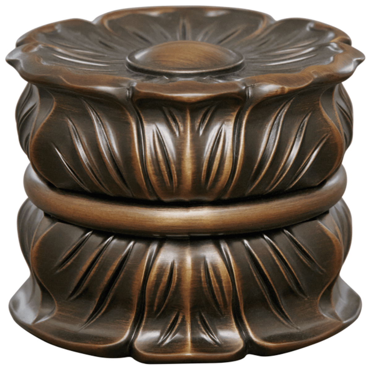 AriA Avalon End Cap Antique Finial 1-3/8" Brushed Bronze
