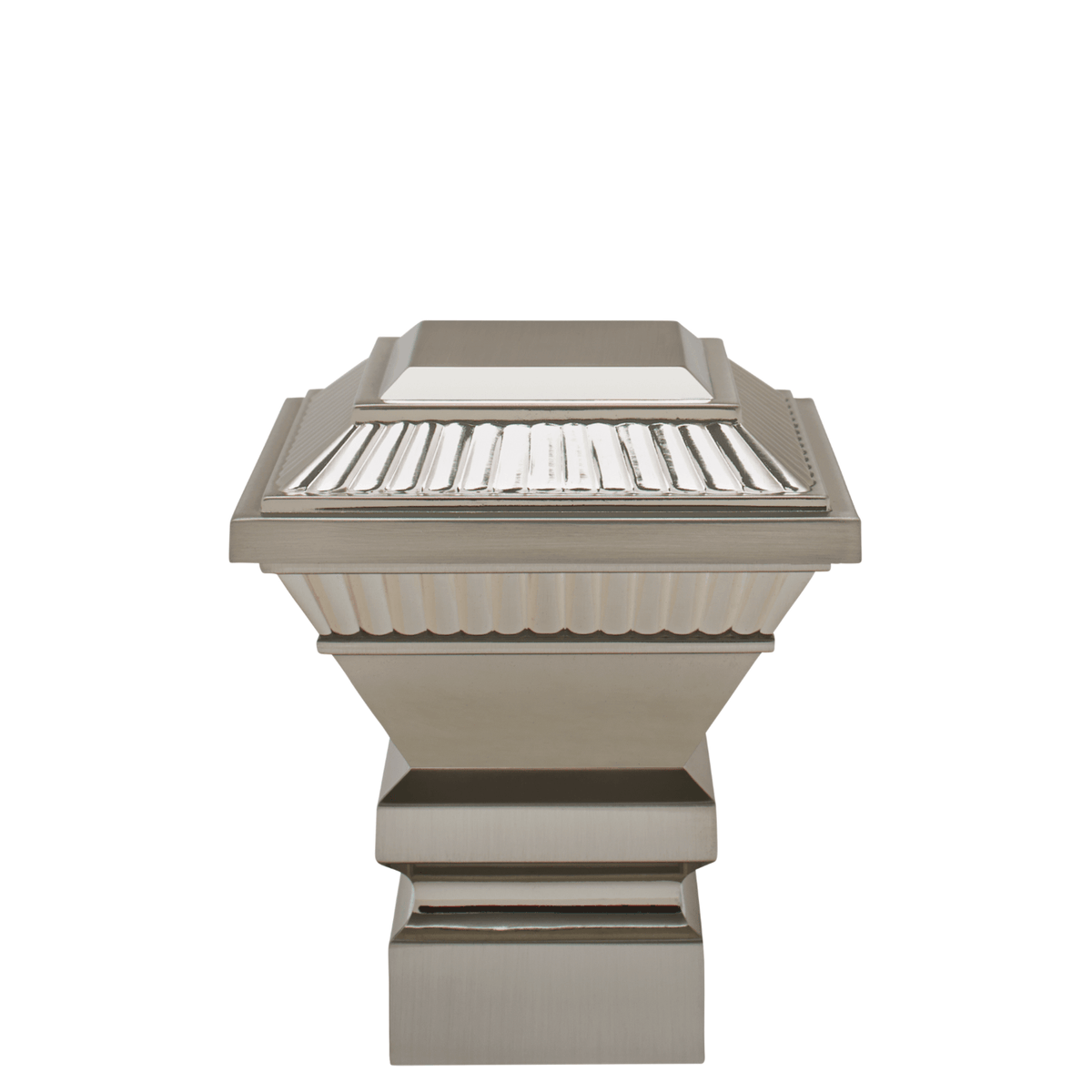 AriA Essex Square Antique Finial 1-3/8" Polished Nickel