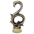 AriA Arabesque Square Antique Finial 1-3/8" Antique Brass