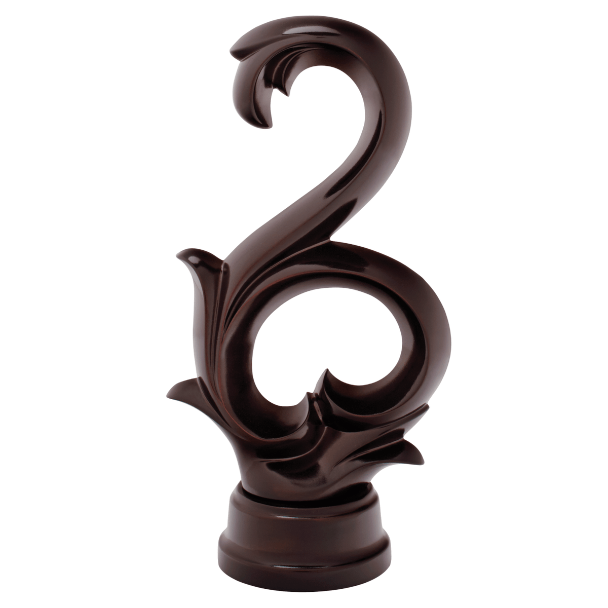 AriA Arabesque Square Antique Finial 1-3/8" Oil Rubbed Bronze