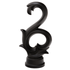 AriA Arabesque Square Antique Finial 1-3/8" Satin Black