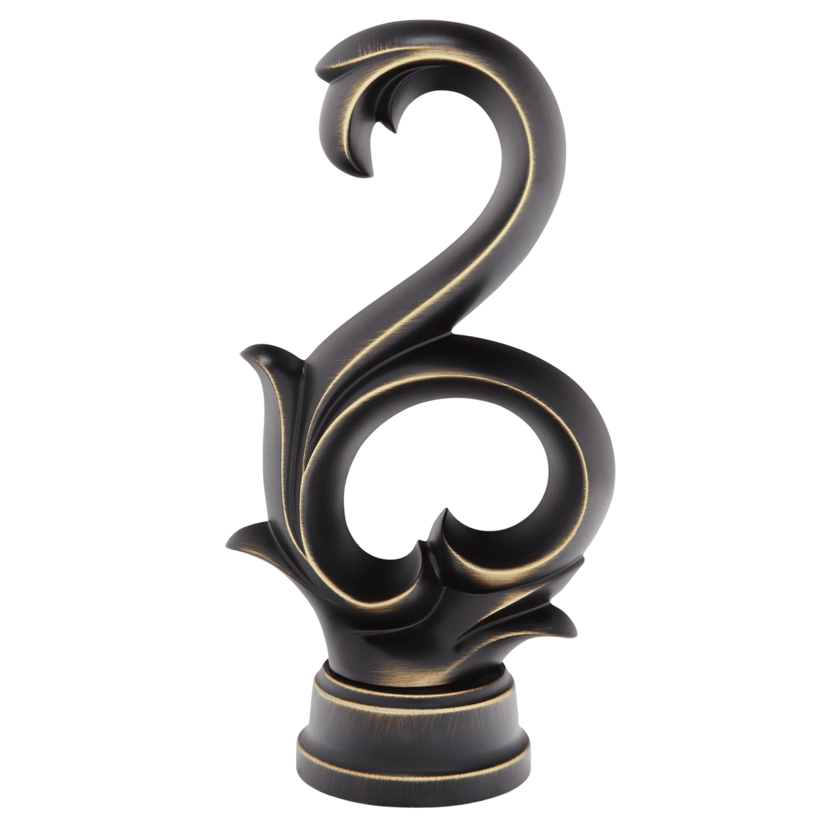 AriA Arabesque Square Antique Finial 1-3/8" Venetian Bronze