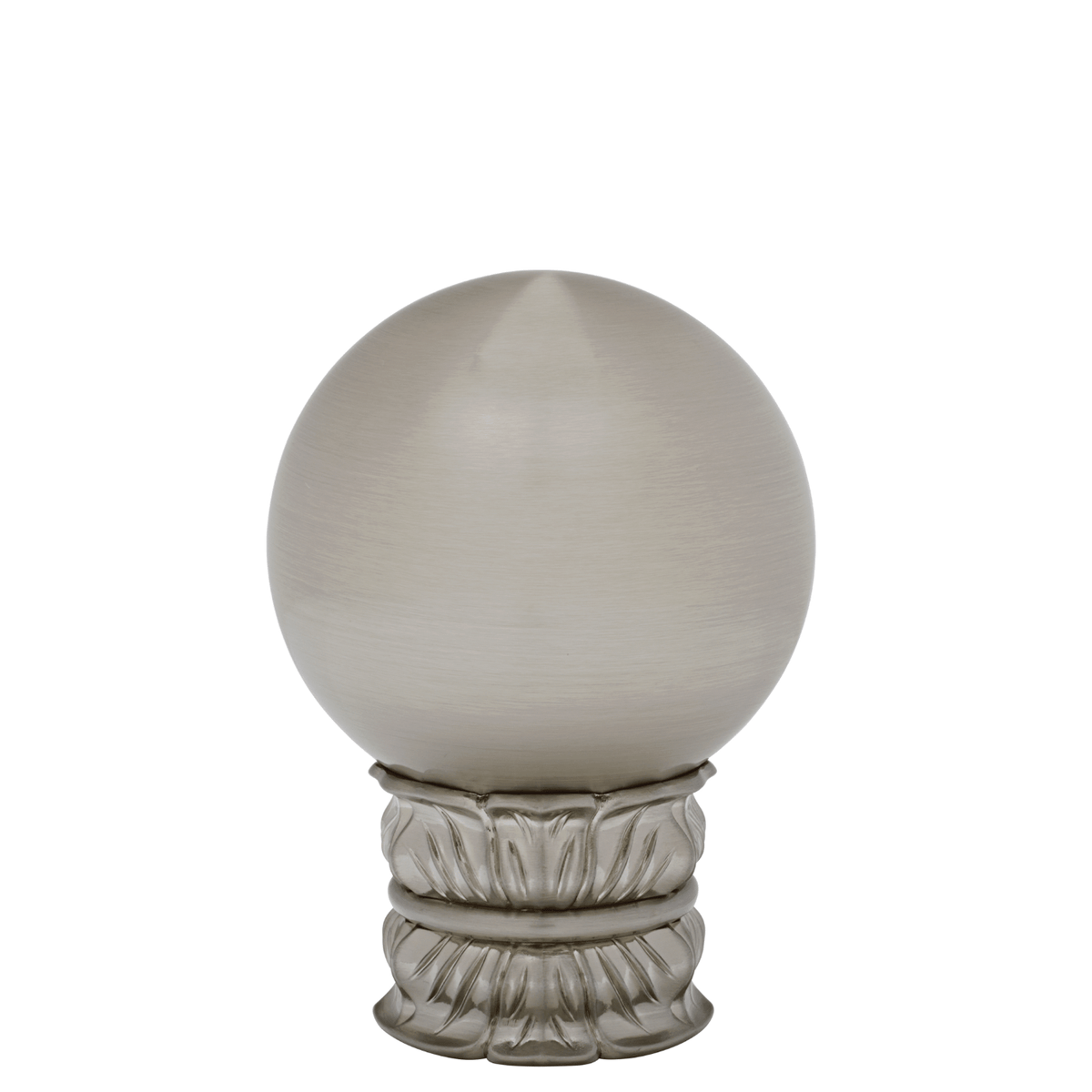 AriA Avalon Ball Antique Finial Polished Nickel