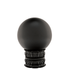 AriA Avalon Ball Antique Finial Satin Black