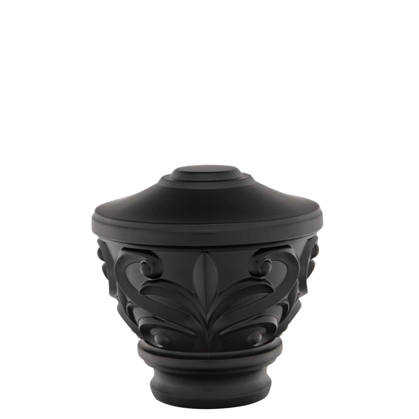 AriA Blakely Urn Antique Finial 1-3/8" Satin Black