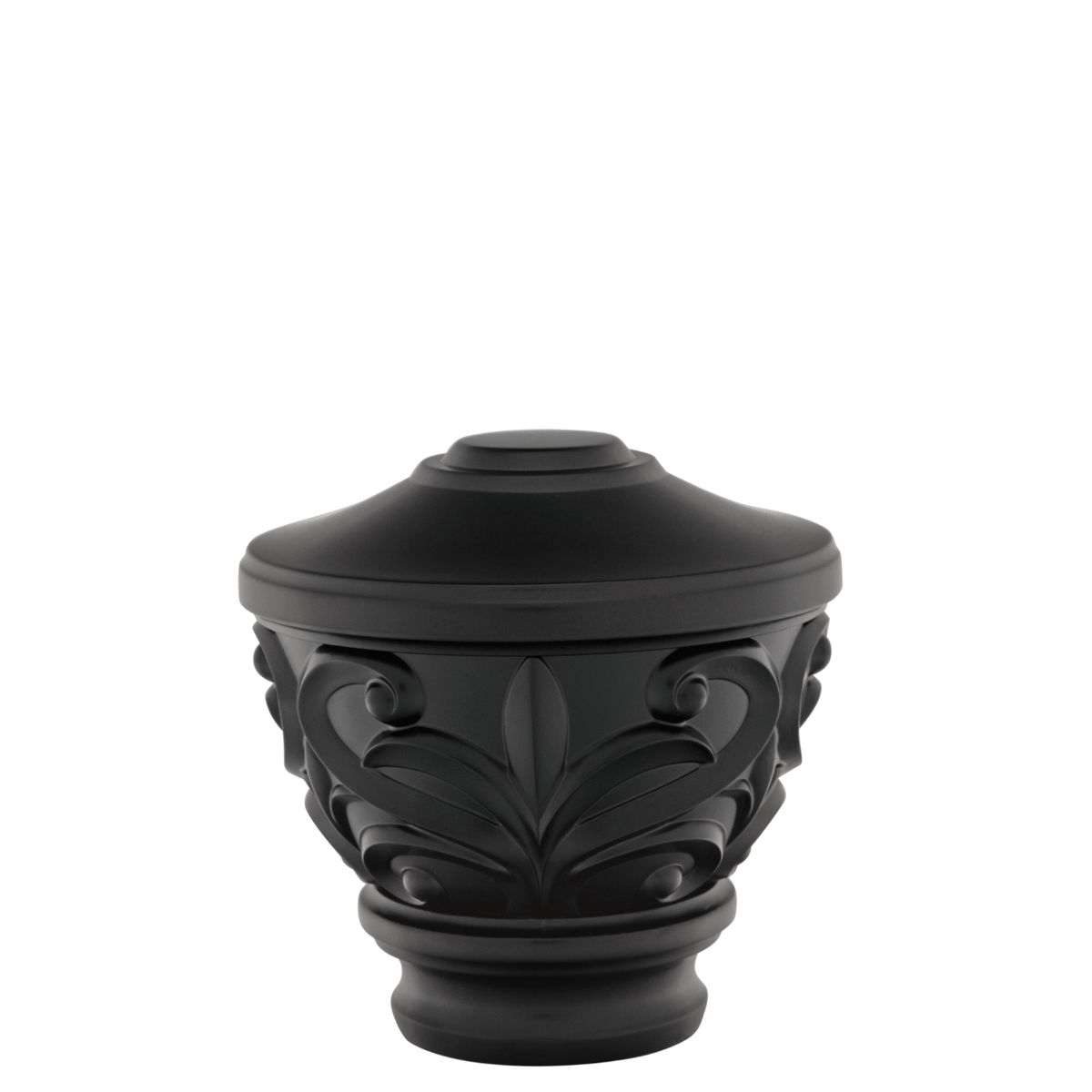 AriA Blakely Urn Antique Finial 1-3/8" Satin Black