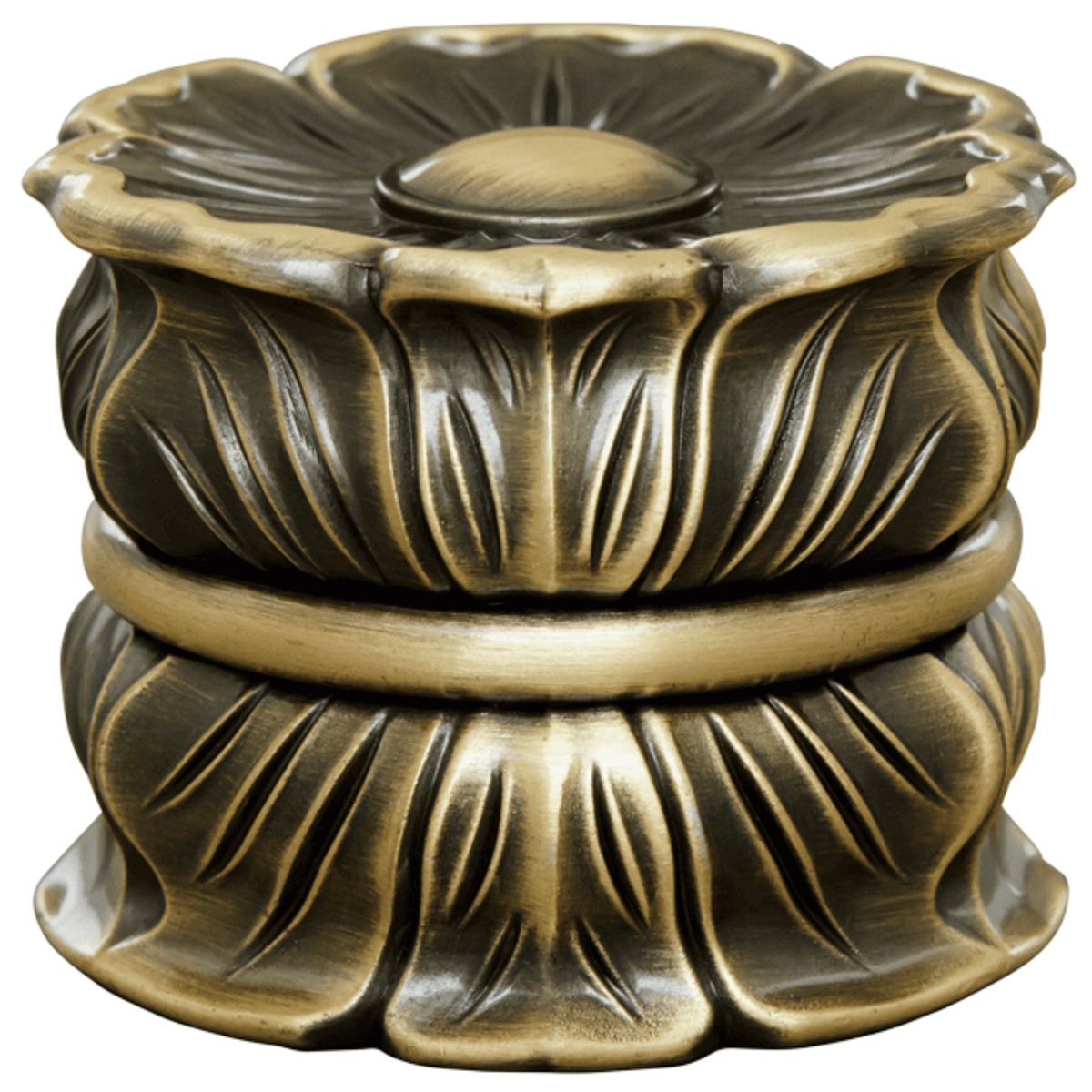 AriA Avalon End Cap Antique Finial 1-3/8" Antique Brass