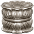 AriA Avalon End Cap Antique Finial 1-3/8" Polished Nickel
