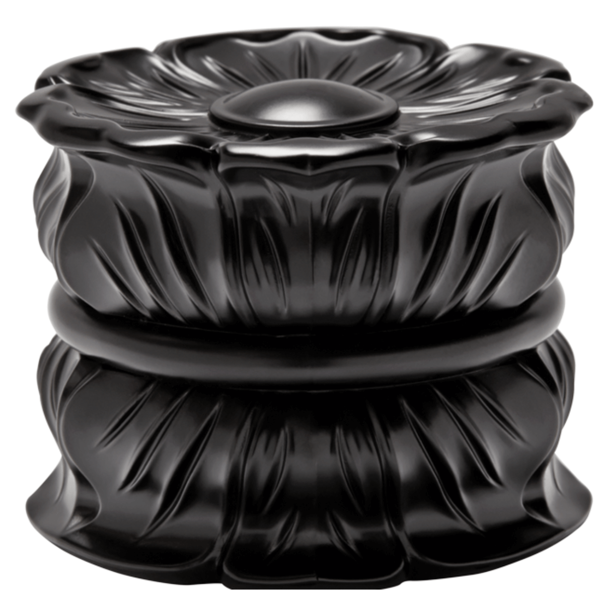 AriA Avalon End Cap Antique Finial 1-3/8" Satin Black