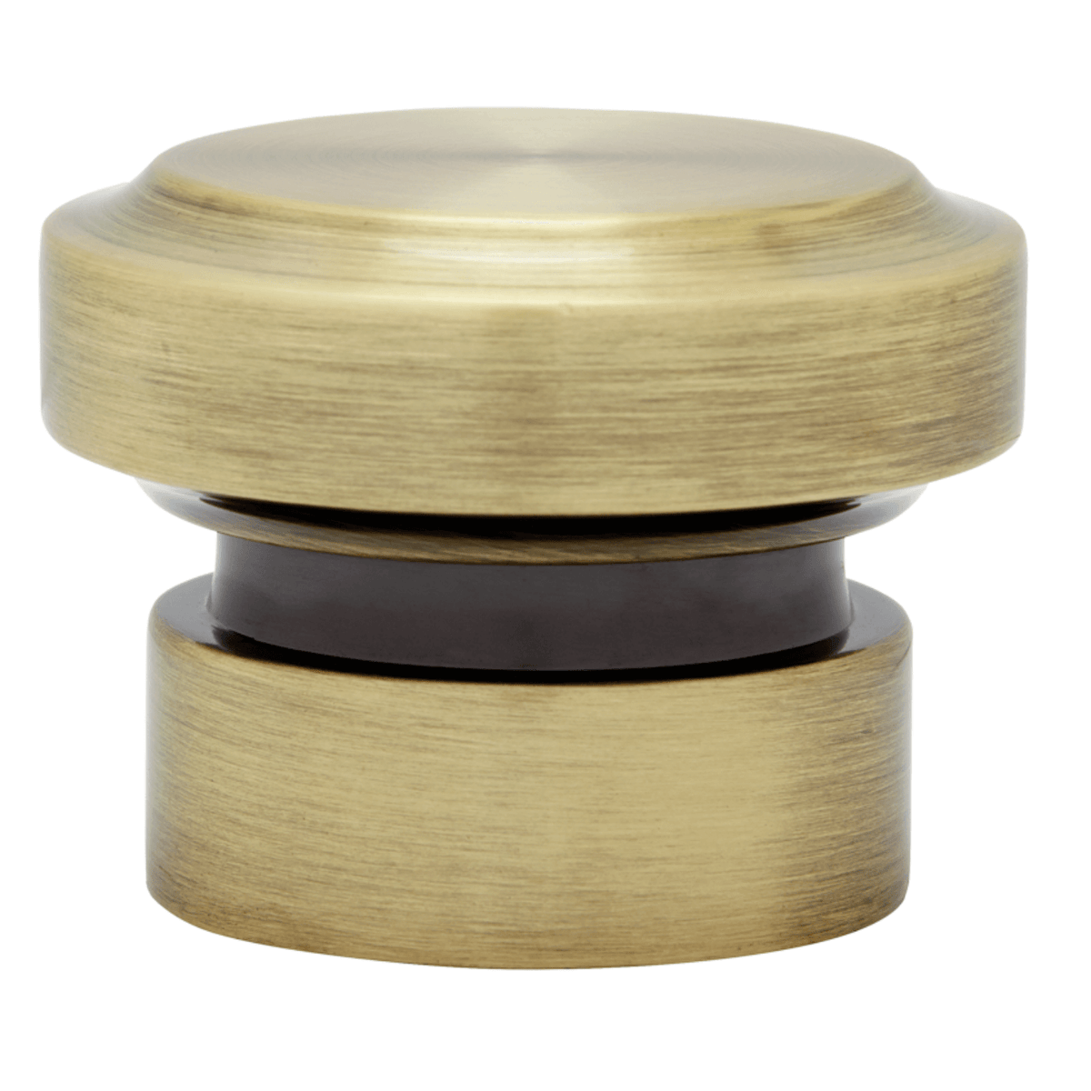 AriA Saxon End Cap Antique Finial 1-3/8" Antique Brass
