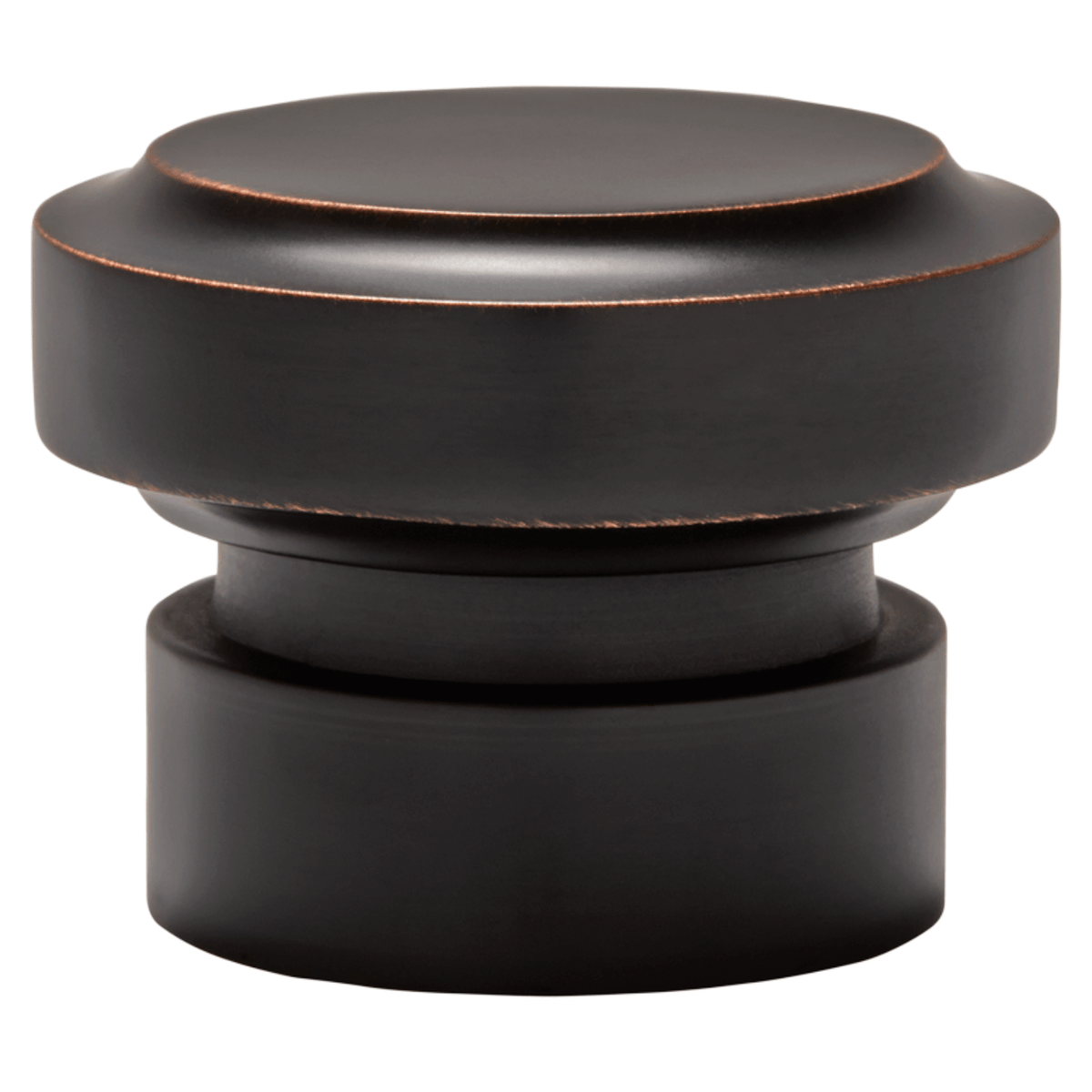 AriA Saxon End Cap Antique Finial 1-3/8" Dark Oil Rubbed Bronze